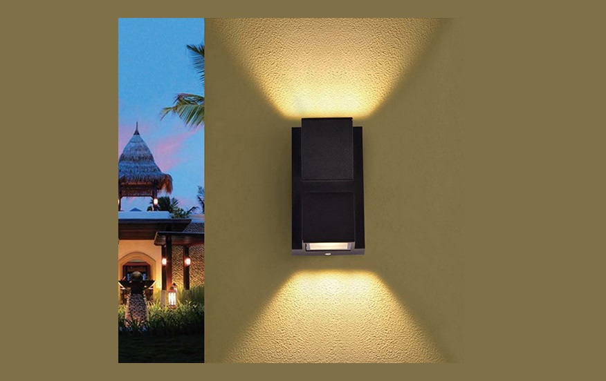 LEDware | Wandlamp | UPDOWNSRONDO A11 | 2 x 3 Watt | Warm Wit | Zwart | IP54