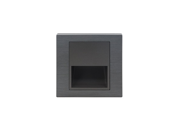 Basic | Wandlamp | Inbouw | 220 Volt | Zwart | 1,5 Watt | Warm Wit