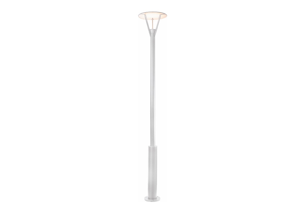 Malmbergs | LED Lamp | Straatlamp Bollard Eklof | 15,7 W LED | Zilver Grijs | IP54 | Warm