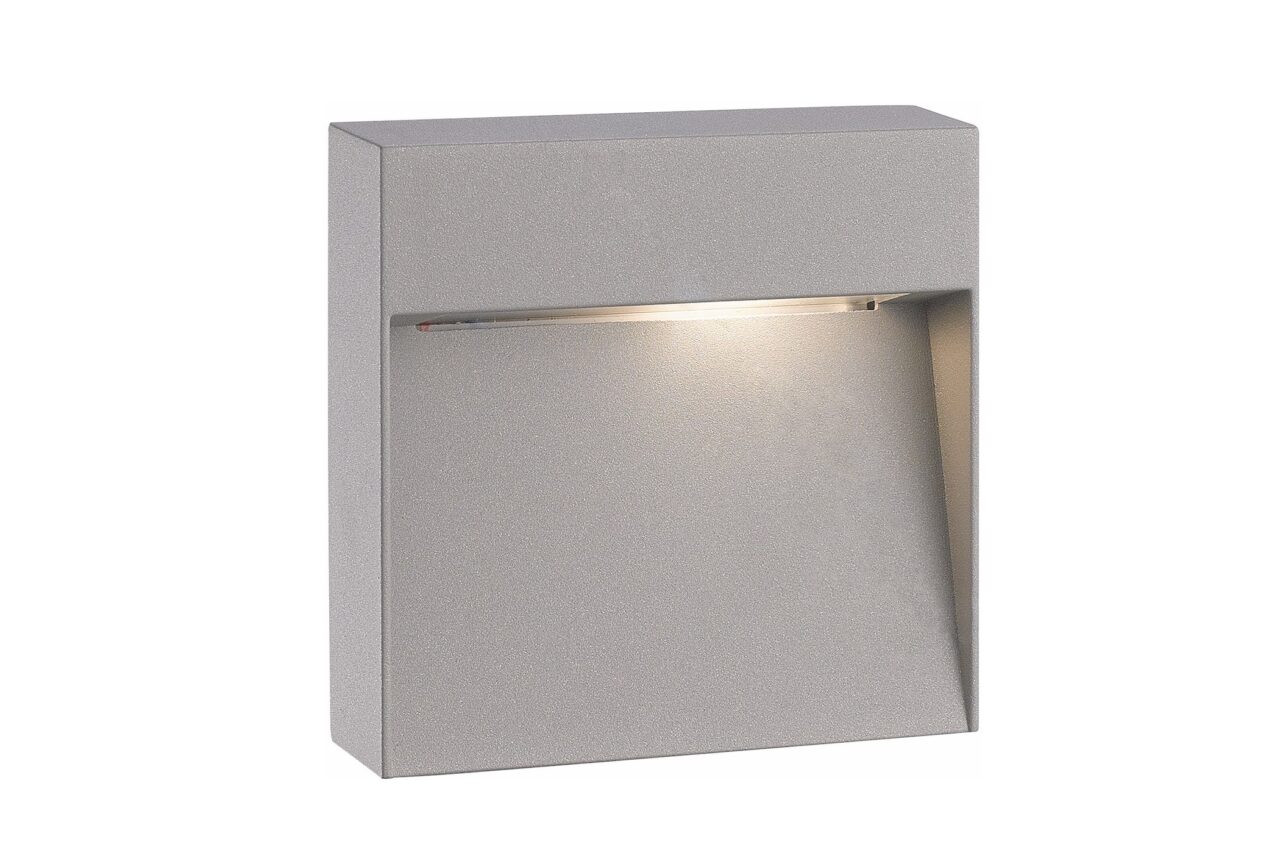 Buitenlamp | Aluminium APEX II lamp | 21,5 Cm | Licht Grijs | Warm Wit