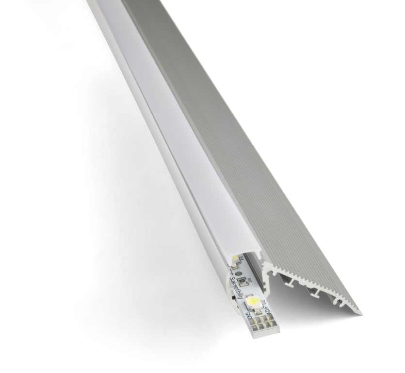 LED TrapProfiel | 100% Opaal, PC, UV Bestendig | 3 Meter | Bundel 9 Stuks