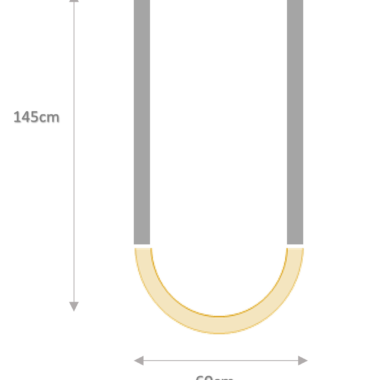 LED Magneet Rail | Type MAGNETO Zwart | 15 Watt | LED CURVE 205 CM - Afbeelding 6