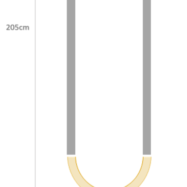 LED Magneet Rail | Type MAGNETO Zwart | 15 Watt | LED CURVE 205 CM - Afbeelding 8