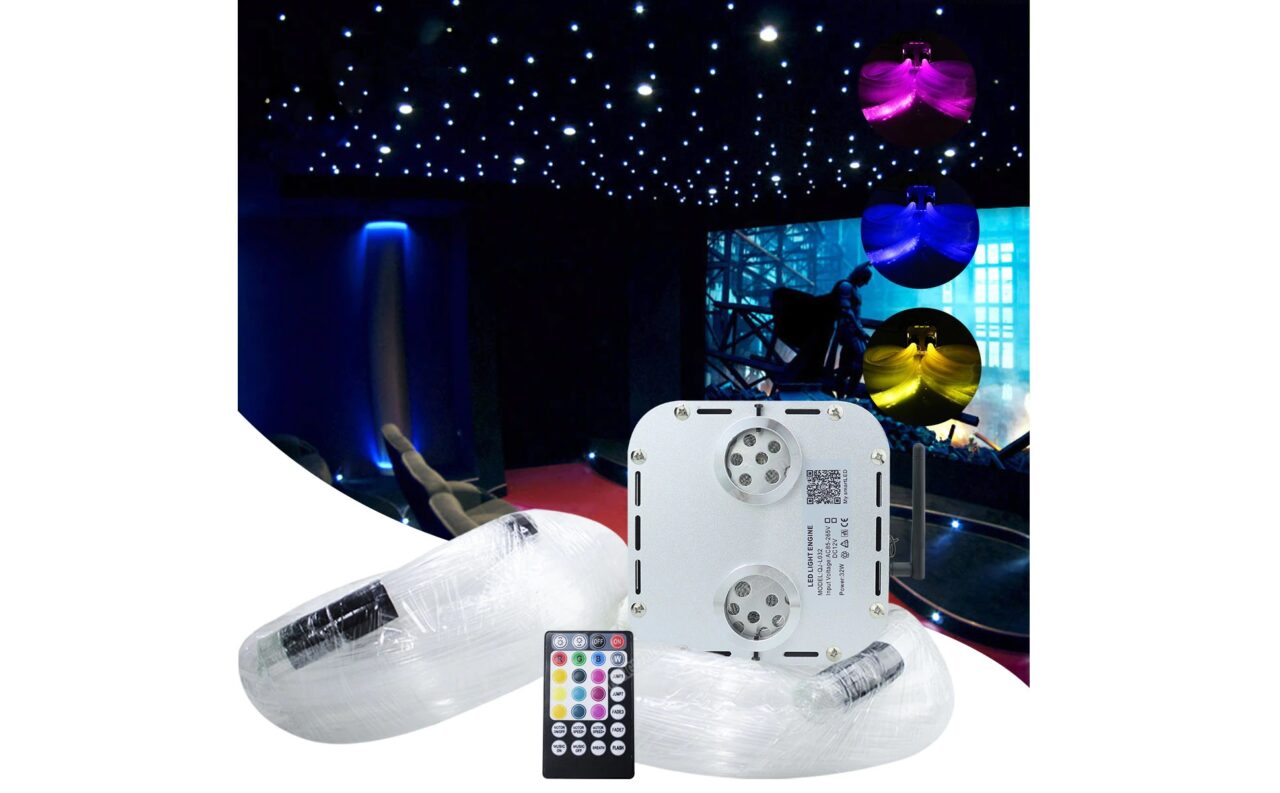 LED Sterrenhemel | 1 x 27Watt | 2 x 600 Puntjes 1,5mm | 1 mm | 0,75 mm | 6 Meter | RGBW