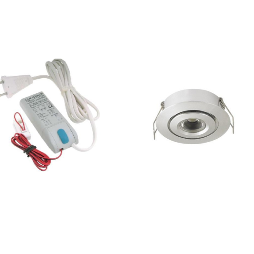 LEDware | LED inbouwspot | 1 LED spots | 180 Lm | Doe Het Zelf LED Kit | Warm Wit | 105A