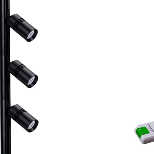 LED Vitrine Spot | Type Track Zwart | Kit IKEA RUDSTA