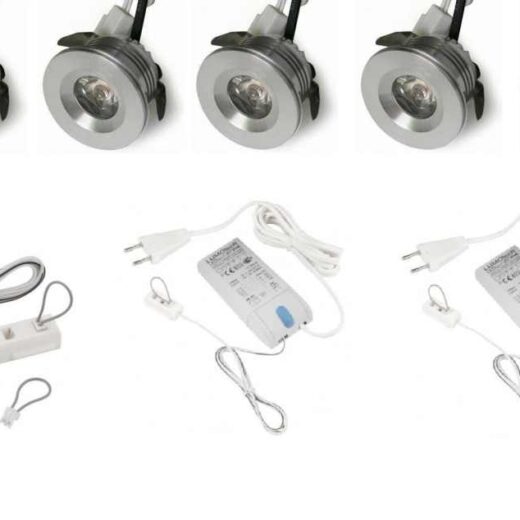 LEDware | LED inbouwspot | 6 LED spots | 190 Lm | Doe Het Zelf LED Kit | Warm Wit | 101B