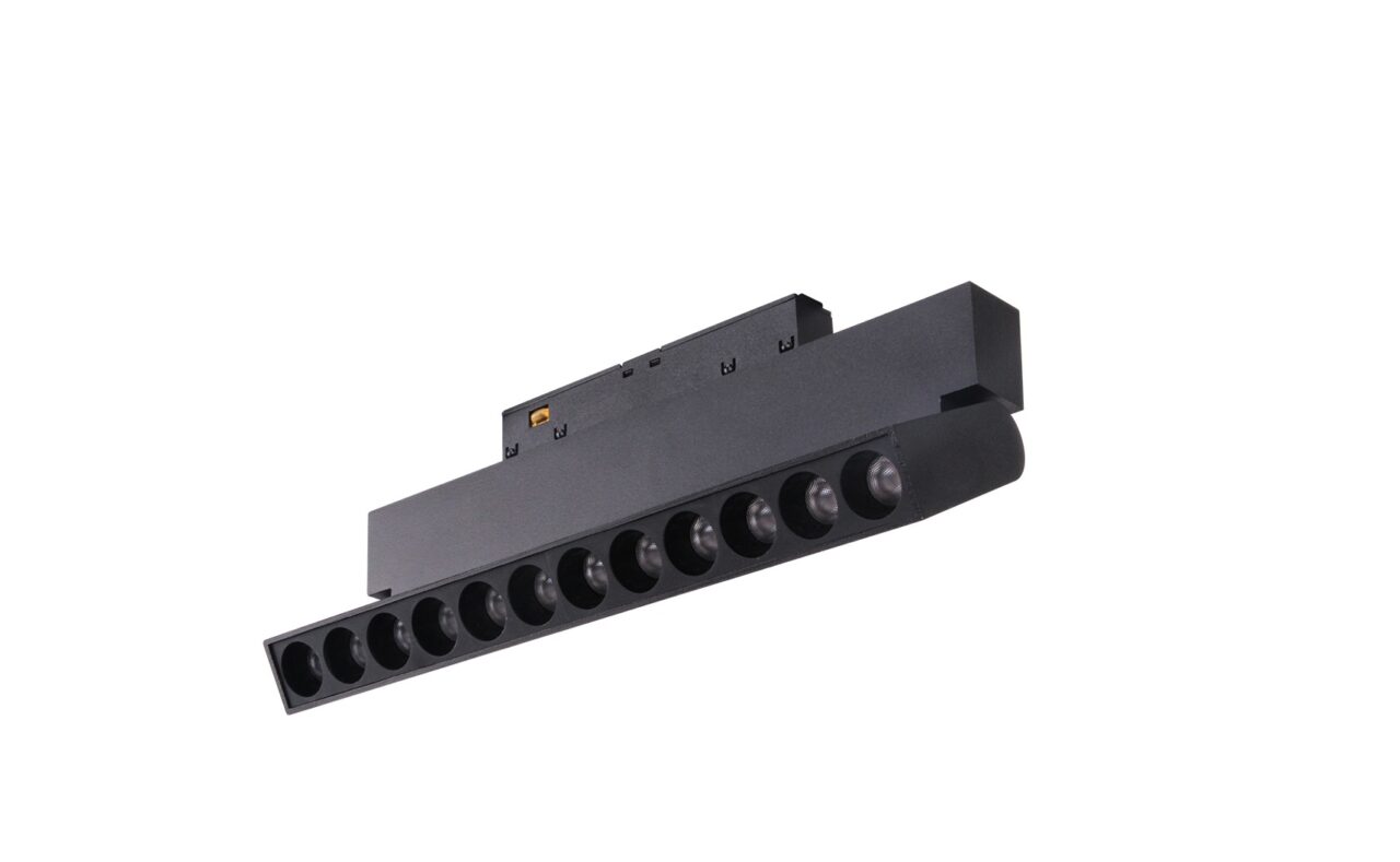 LED Magneet Rail | Type ZIGBEE MAGNETO AIM Zwart | 12 Watt | 220 mm | Wit Mengbaar | LWL20