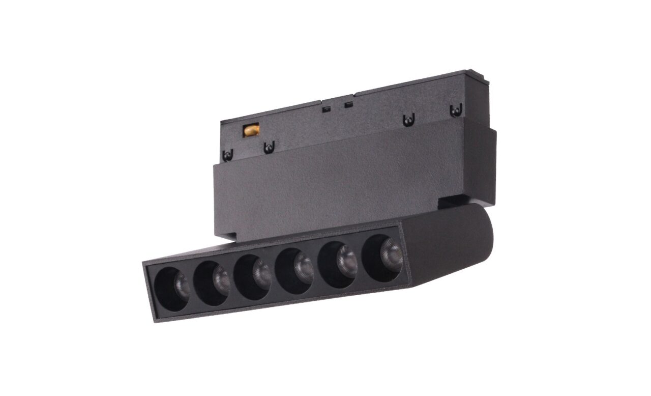 LED Magneet Rail | Type MAGNETO AIM Zwart | 6 Watt | 110 mm | Daglicht Wit | LWL20.SD.6W.D