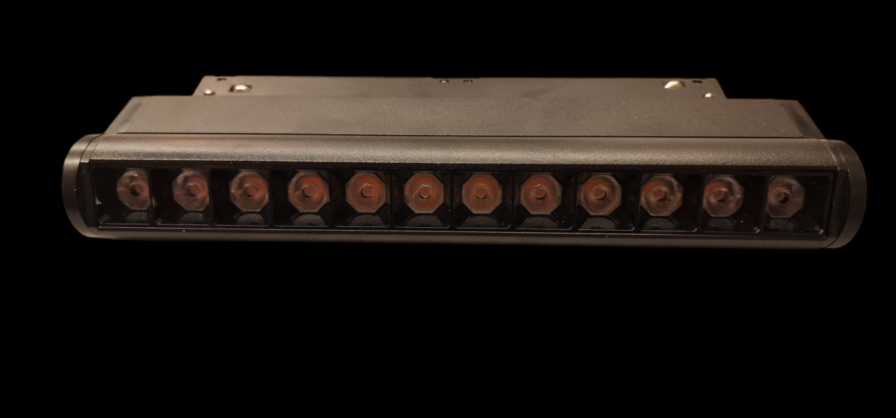 LED Magneet Rail | Type MAGNETO AIM2 Zwart | 12 Watt | 226 mm | Warm Wit | LWL20.CXYZDGS12 - Afbeelding 3