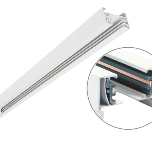 Budgetline | 1 Fase | 1-Fase HV rail Wit 2m