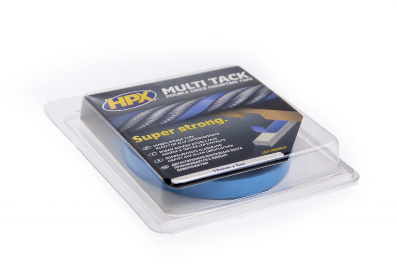 Rol tape | Dubbelzijdige LED profiel montage tape 12mm 5 meter blauw