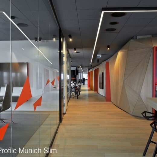 LED Profiel MUNICH SLIM | met Witte kap, PC, UV Bestendig | 3 Meter | Zwart