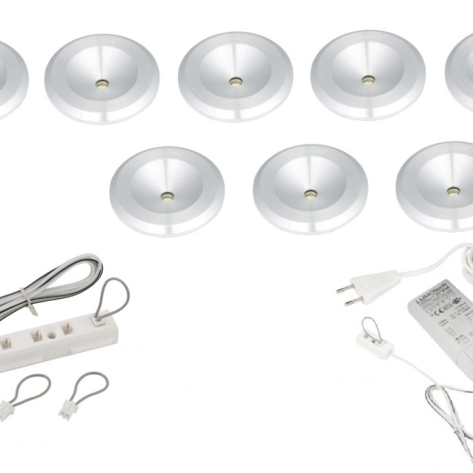 Lumoluce | Lugano | LED inbouwspot | 8 LED spots | Doe Zelf LED Kit | Warm Wit