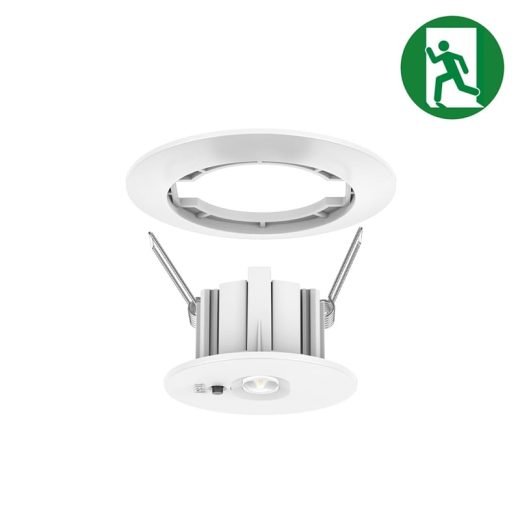 Tronix | Noodverlichting | Emergency downlight | 3W | Ø55mm | white | auto test